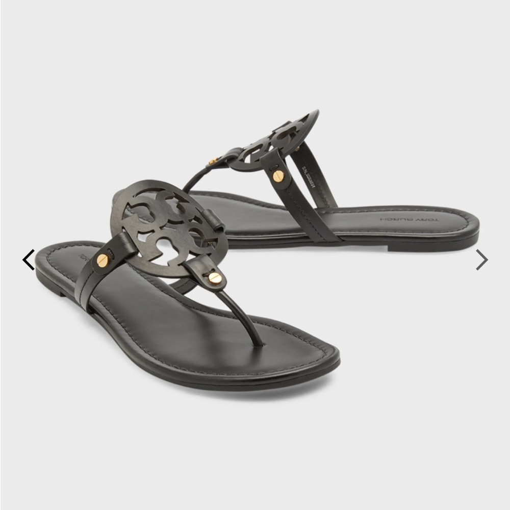 Tory Burch Miller Sandal with Medallion Logo